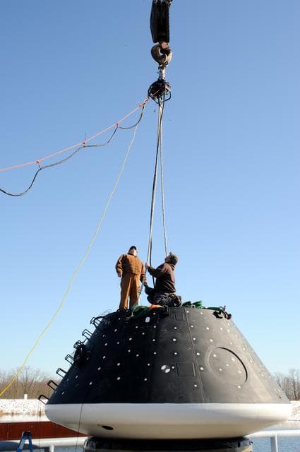 NASA image: Crew Module Water Landing Model Assessment 