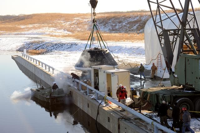 NASA image: Crew Module Water Landing Model Assessment 