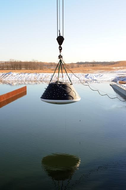 NASA image: Crew Module Water Landing Model Assessment 