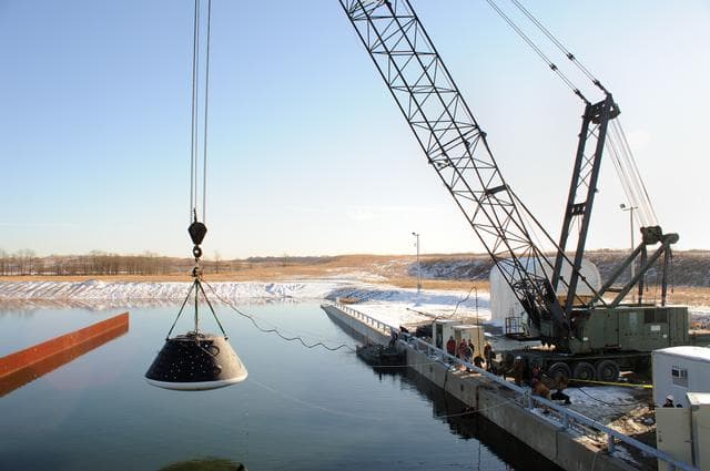 NASA image: Crew Module Water Landing Model Assessment 