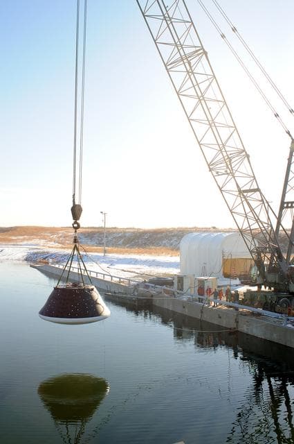 NASA image: Crew Module Water Landing Model Assessment 