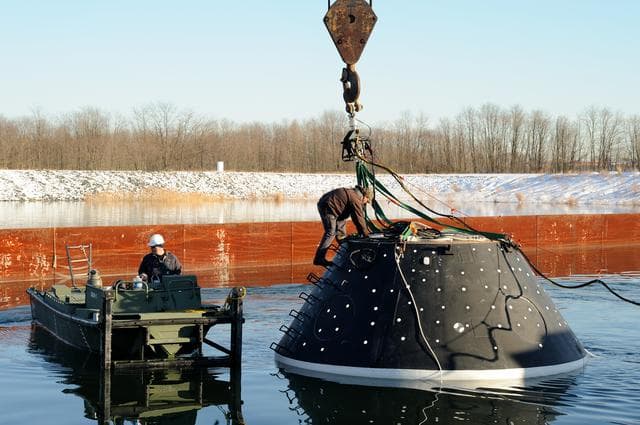NASA image: Crew Module Water Landing Model Assessment 
