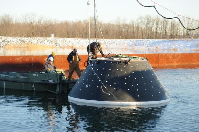 NASA image: Crew Module Water Landing Model Assessment 
