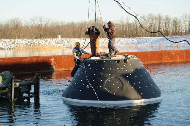 NASA image: Crew Module Water Landing Model Assessment 