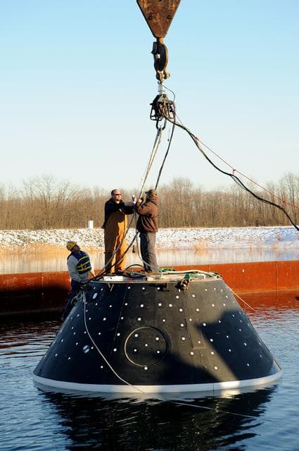 NASA image: Crew Module Water Landing Model Assessment 