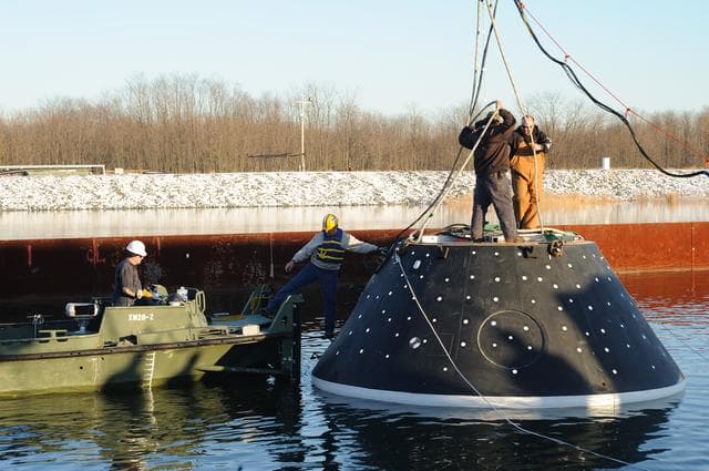 NASA image: Crew Module Water Landing Model Assessment 