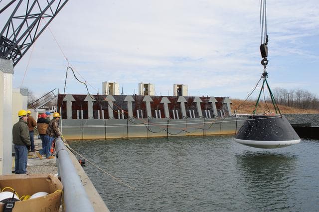 NASA image: Crew Module Water Landing Model Assent (CMWLMA)