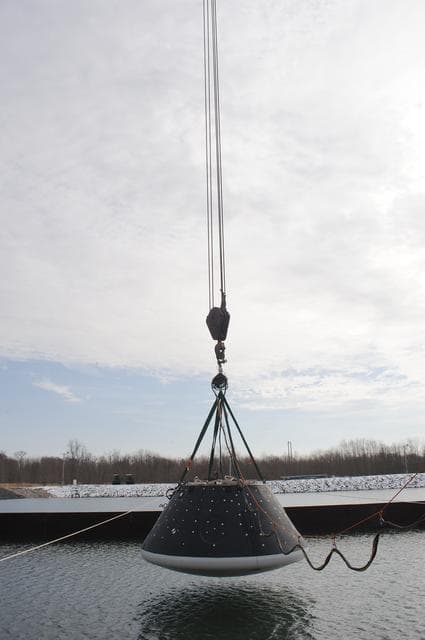 NASA image: Crew Module Water Landing Model Assent (CMWLMA)