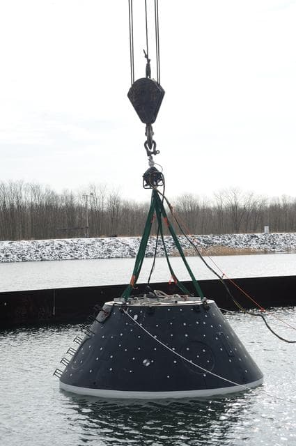 NASA image: Crew Module Water Landing Model Assent (CMWLMA)