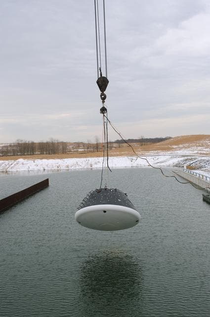 NASA image: Crew Module Water Landing Model Assent (CMWLMA)
