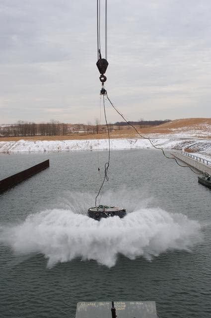 NASA image: Crew Module Water Landing Model Assent (CMWLMA)