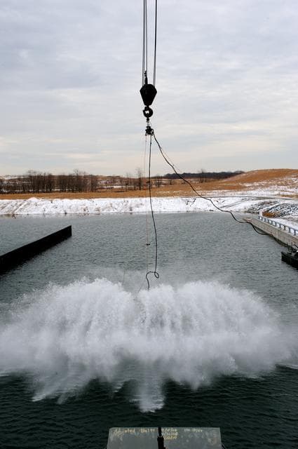 NASA image: Crew Module Water Landing Model Assent (CMWLMA)