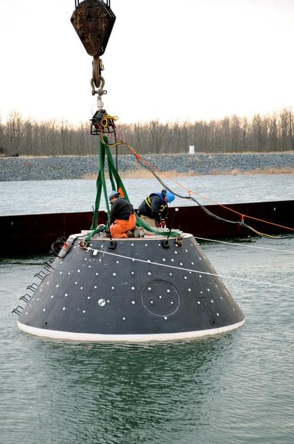 NASA image: Crew Model Water Landing Module Assessment 