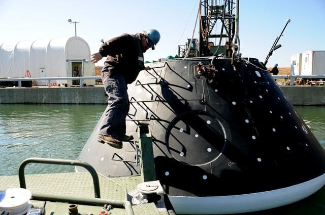 NASA image: Crew Model Water Landing Module Assessment 