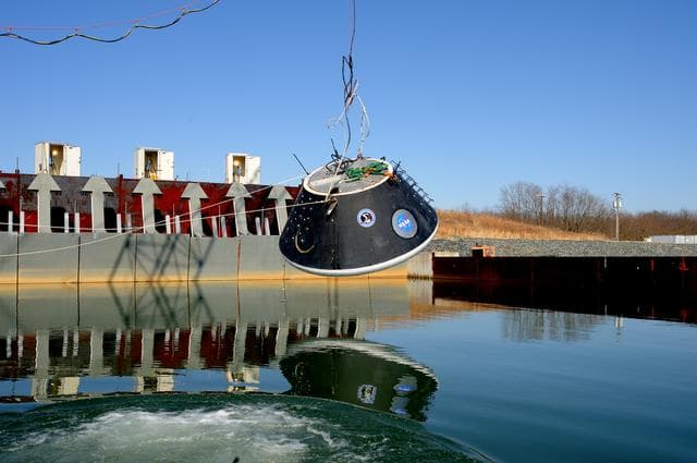 NASA image: Crew Model Water Landing Module Assessment 