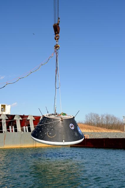 NASA image: Crew Model Water Landing Module Assessment 