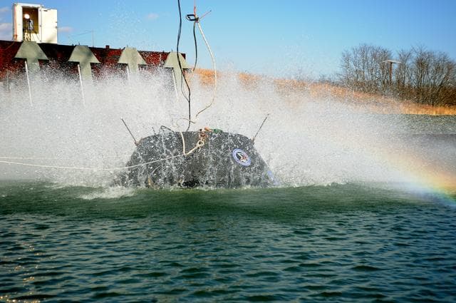 NASA image: Crew Model Water Landing Module Assessment 