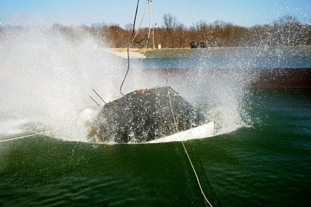 NASA image: Crew Model Water Landing Module Assessment 