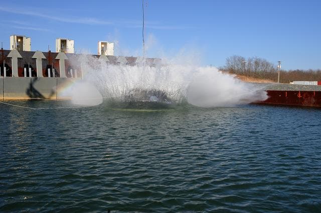 NASA image: Crew Module Water Landing Model Assessment 