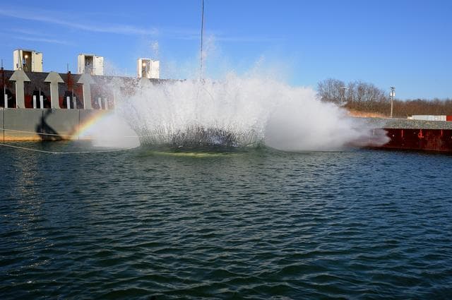 NASA image: Crew Module Water Landing Model Assessment 