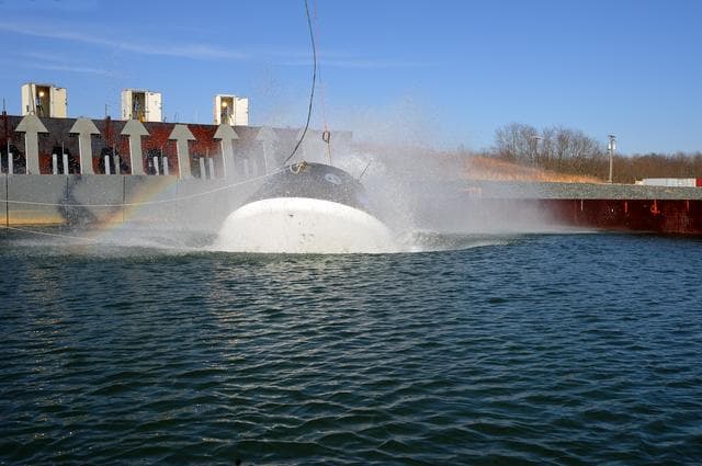NASA image: Crew Module Water Landing Model Assessment 