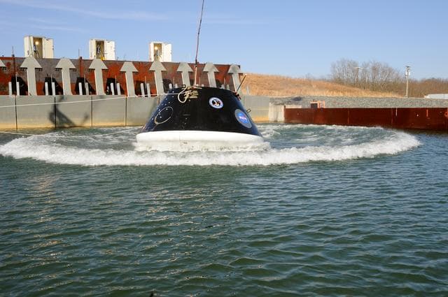 NASA image: Crew Module Water Landing Model Assessment 
