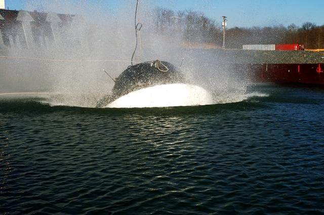 NASA image: Crew Module Water Landing Model Assessment 