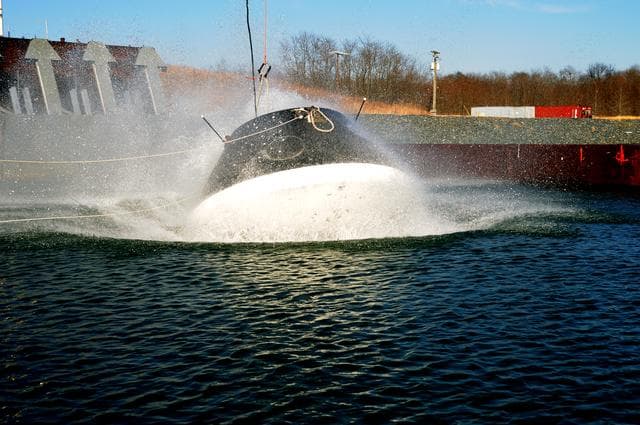 NASA image: Crew Module Water Landing Model Assessment 