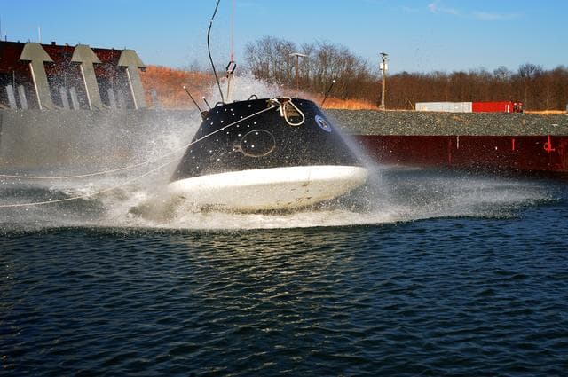 NASA image: Crew Module Water Landing Model Assessment 