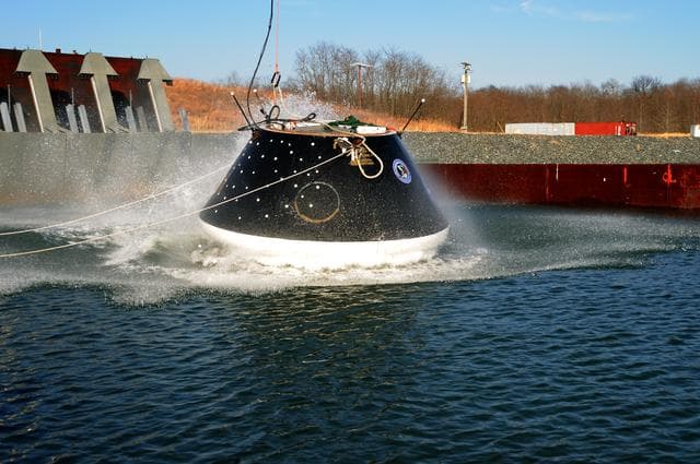 NASA image: Crew Module Water Landing Model Assessment 