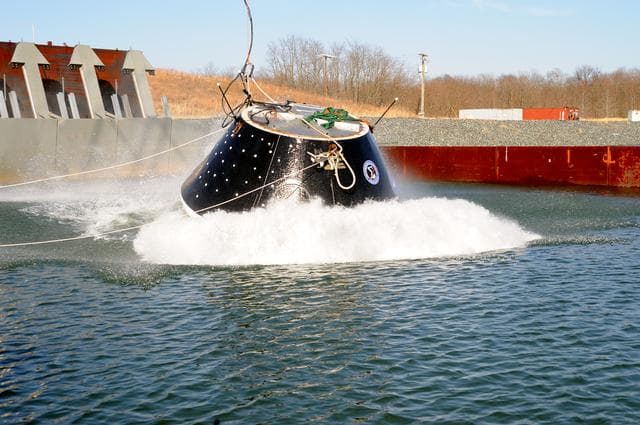 NASA image: Crew Module Water Landing Model Assessment 