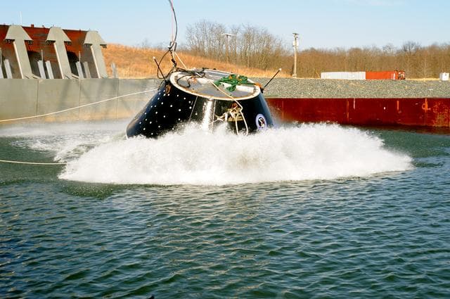 NASA image: Crew Module Water Landing Model Assessment 