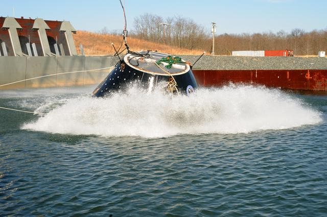 NASA image: Crew Module Water Landing Model Assessment 