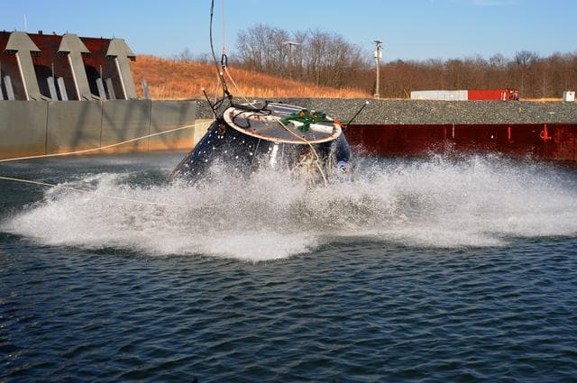 NASA image: Crew Module Water Landing Model Assessment 