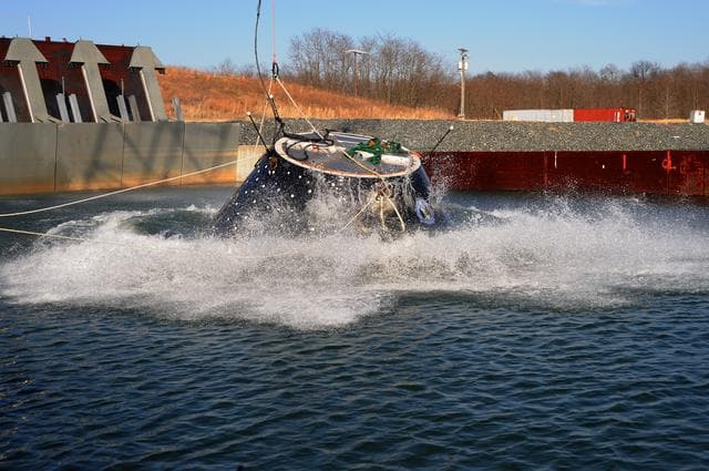 NASA image: Crew Module Water Landing Model Assessment 