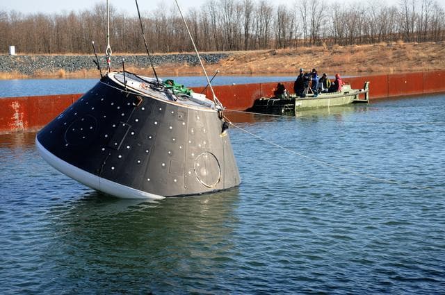 NASA image: Crew Module Water Landing Model Assessment 