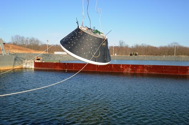NASA image: Crew Module Water Landing Model Assessment 