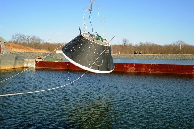 NASA image: Crew Module Water Landing Model Assessment 