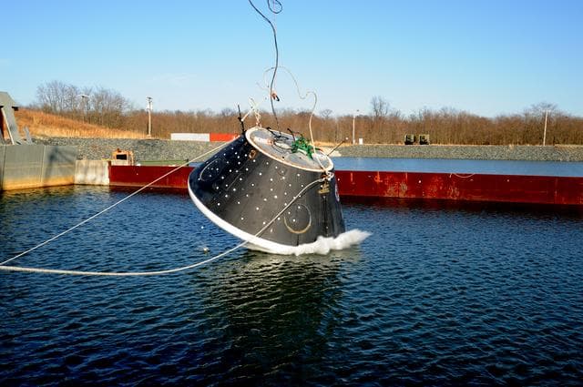 NASA image: Crew Module Water Landing Model Assessment 