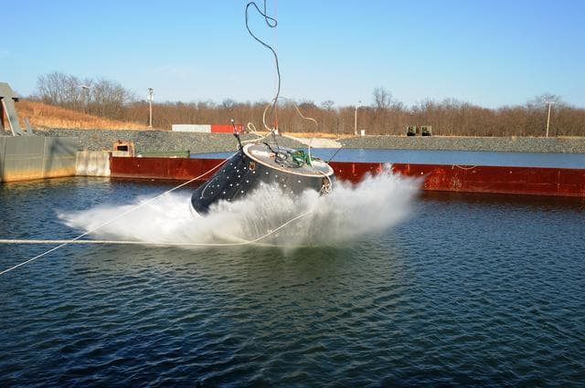 NASA image: Crew Module Water Landing Model Assessment 