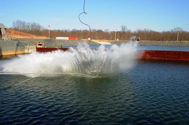 NASA image: Crew Module Water Landing Model Assessment 