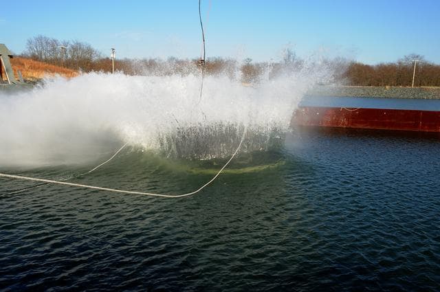NASA image: Crew Module Water Landing Model Assessment 