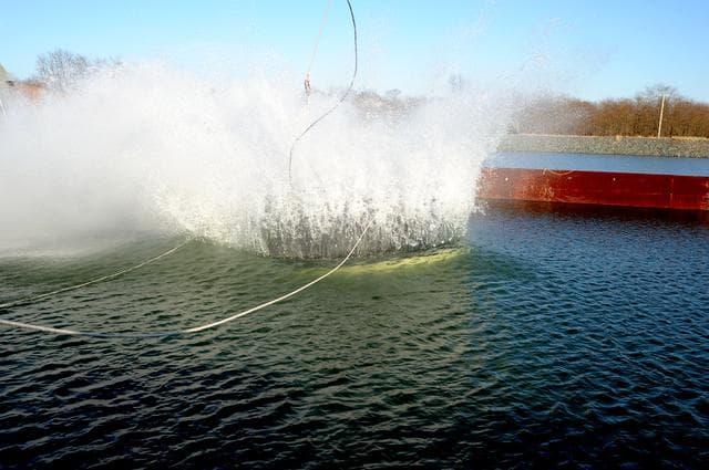 NASA image: Crew Module Water Landing Model Assessment 