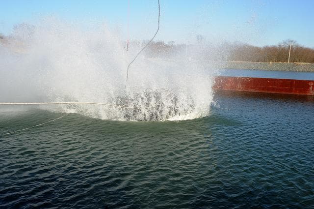 NASA image: Crew Module Water Landing Model Assessment 
