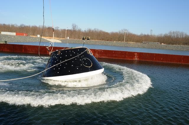 NASA image: Crew Module Water Landing Model Assessment 