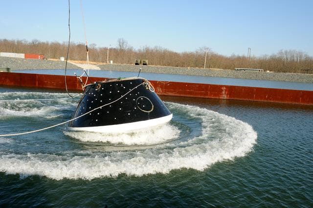 NASA image: Crew Module Water Landing Model Assessment 