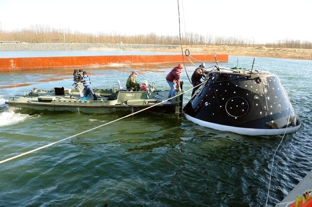 NASA image: Crew Module Water Landing Model Assessment 