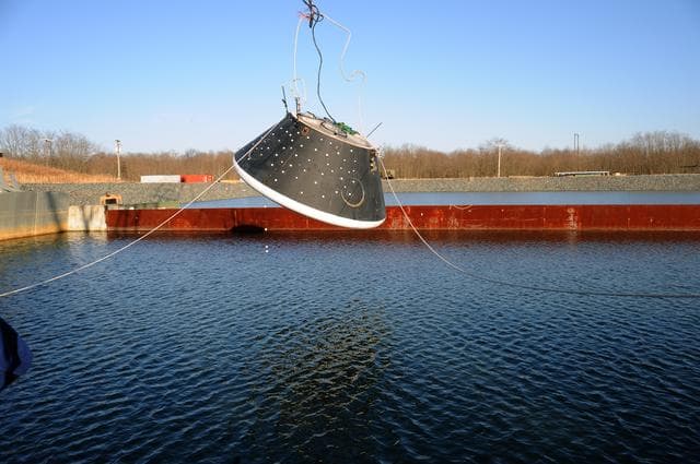 NASA image: Crew Module Water Landing Model Assessment 