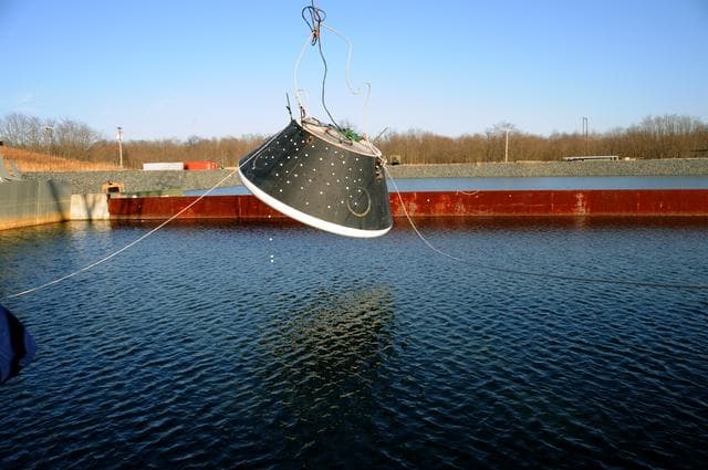 NASA image: Crew Module Water Landing Model Assessment 
