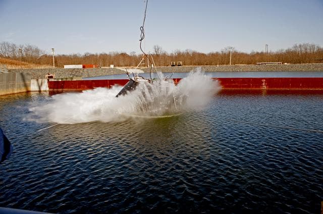 NASA image: Crew Module Water Landing Model Assessment 